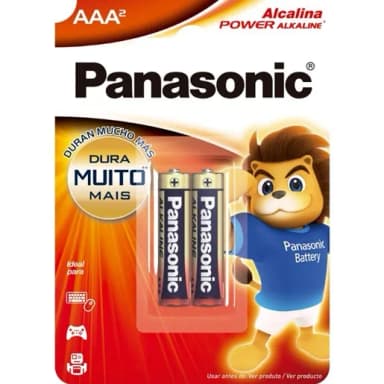 PILHA PANASONIC ALC AAA LR03-2BT 2X1