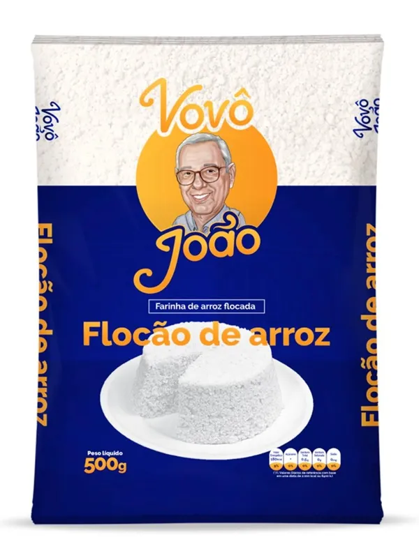 FLOCAO DE ARROZ VOVO JOAO 500G
