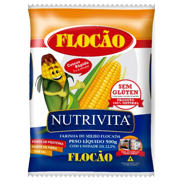 FLOCAO DE MILHO NUTRIVITA 500G